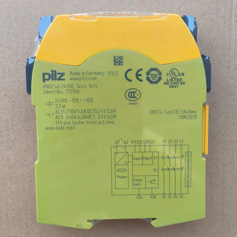 PNOZ s6 751106 PNOZ s7.1 751167 Safety relay