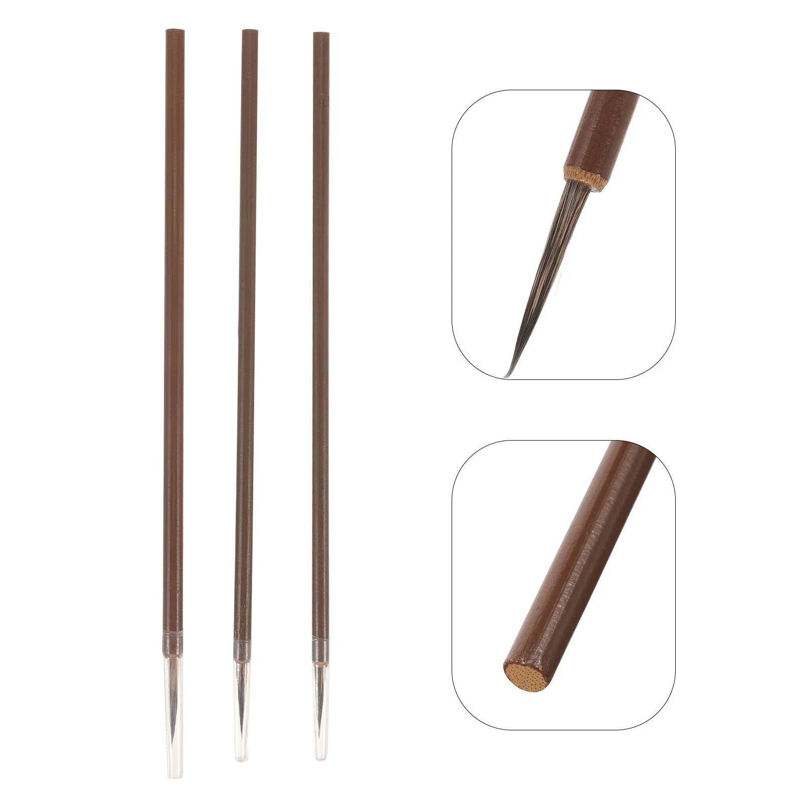 

3 Pcs Hook Line Pen Set Fine Brush Calligraphy Script Pens Detail Brushes Chinese Writing