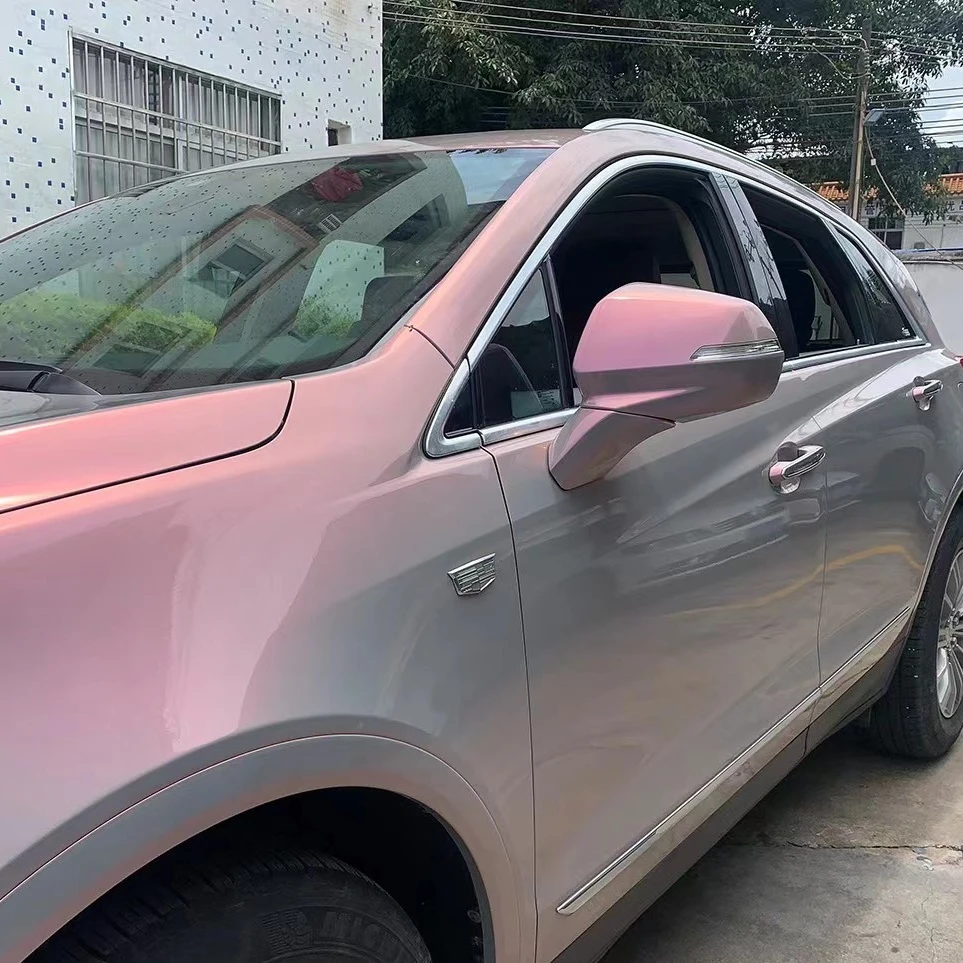 

Good Price Candy Color Flip Volcano Grey Glossy Chrome Car Wrap Vinyl Film for Car protection