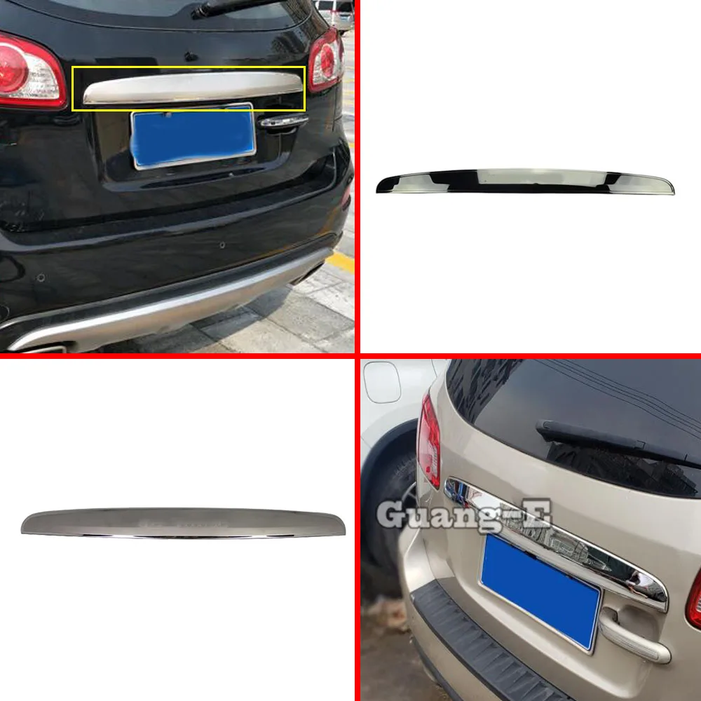 

Car Rear License Plate Door For Hyundai Santafe Santa Fe 2006 2007 2008 2009 2010 2011 2012 Tailgate Frame Plate Trim Trunk 1PCs