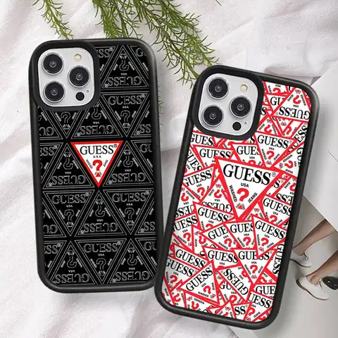 Fashion Brand G-Guess Phone Case For IPhone 17 16 Pro Max 11 12 13 14 15 Hard PC+TPU Bracket Back Cover