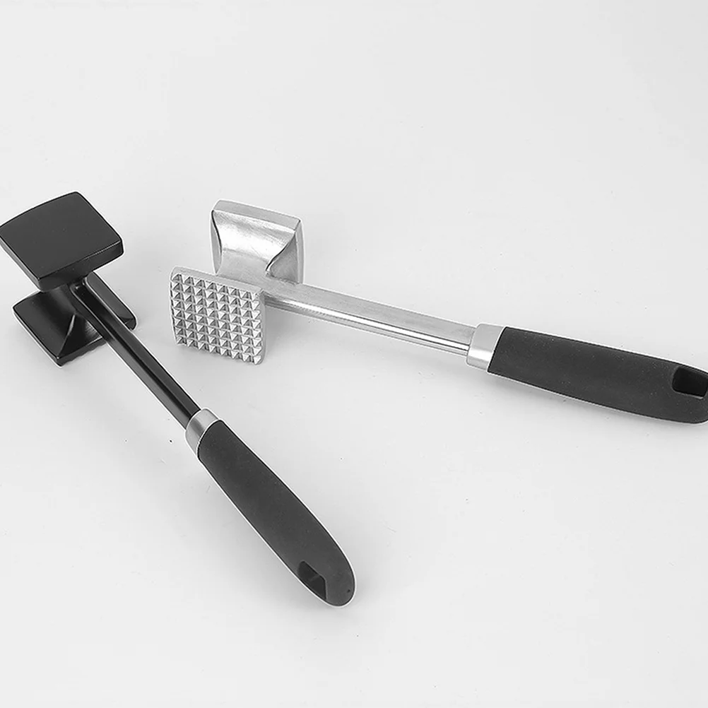 

Double Sided Mallet Kitchen Meat Hammer For Tenderizing Steak Pounder Restaurant Home Use Comfortable Handle Hanging