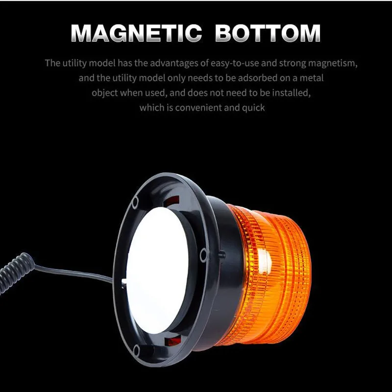 Car Strobe Light Emergency Car Rotating Traffice Indication Car Flash Beacon Light LED Orange Blue Red Flash Car Warning Light