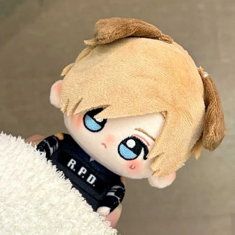 10cm Leon Kennedy‌ Plush Cotton Doll Anime Game Periphery Cute Plush Toy Backpack Pentant Decoration Two-Dimensional Doll Gift