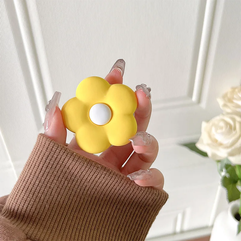 Корейский универсальный держатель для колец на палец со свежим цветком, старый держатель для телефона, ручка для смартфона для iPhone, Samsung, Huawei