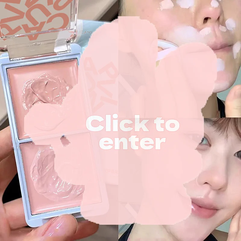 Cappuvini Two-tone Face Brightening Cream Highlight Expansion Facial Highlighter Palette Natural Blush Moisturizing Matte Rouge