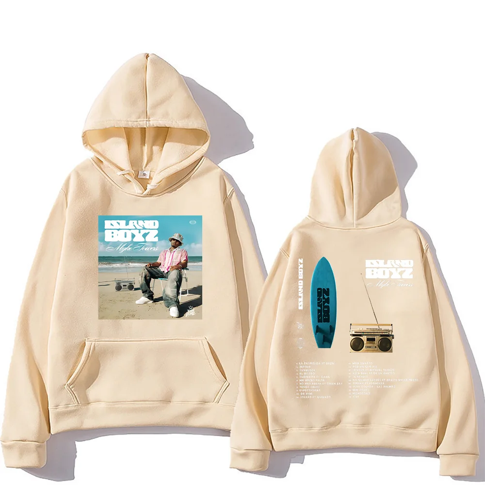 

Rapper Myke Towers ISLAND BOYz Hoodie Men Hip Hop Rock Oversized Sweatshirts Fashion Unisex Streetwear Fall Long Sleeve Pullover