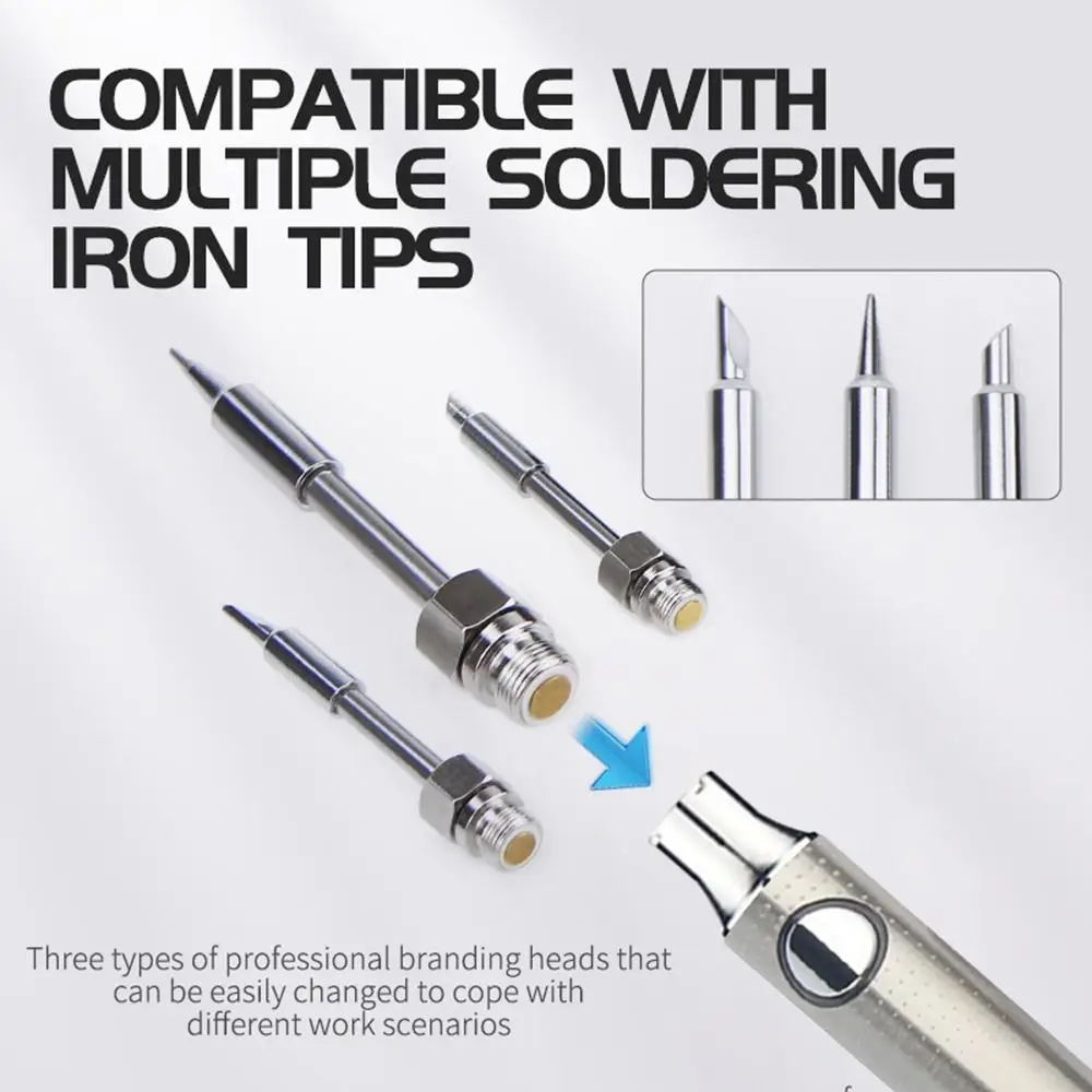 

900mAh Batter Electric Soldering Iron USB Charging Adjustable Voltage Smart Power Pen Cordless Speed Heating Preheat Pen