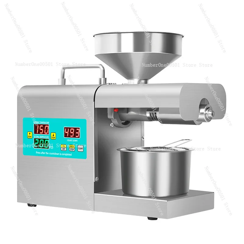 

RG-312 Intelligent Oil Press Machine Automatic Temperature Control Cold Hot Press Stainless Steel Household Oil Maker