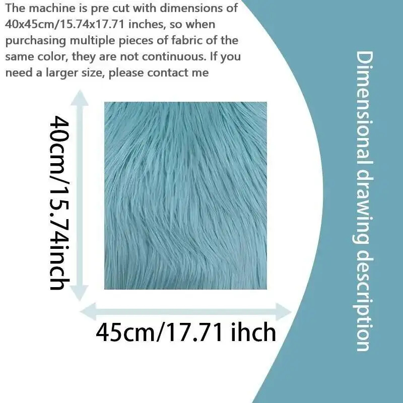 ZYFMPTEX Bestseller 8cm Simulierter Plüschstoff 25x45cm Kunstfell Polyesterfaser Nerz Superweicher Plüsch DIY Baumwollpuppenhaar – Detail 3