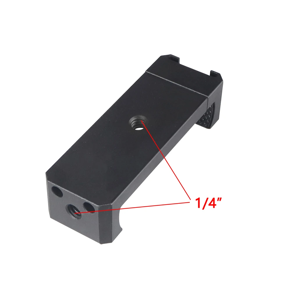 BGNing Aluminium Handy Stativ Halterung Klemmhalter Clip mit 1/4" Blitzschuh Halterung für Smartphone Vlog Licht Video Zubehör – Detail 10