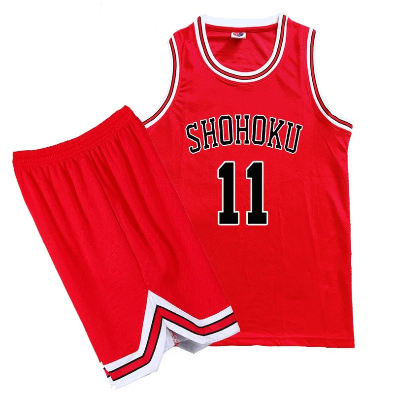 Slam Dunk cosplay Kaede Rukawa Sakuragi Hanamichi Costume Anime Vest Basketball Jersey School Uniform Halloween