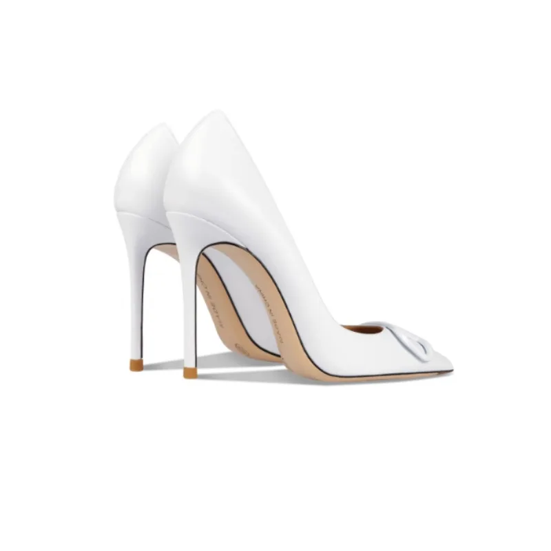 2025 Summer New Women's Sandals with Slim High Heel and Pointy Toe Single Shoes