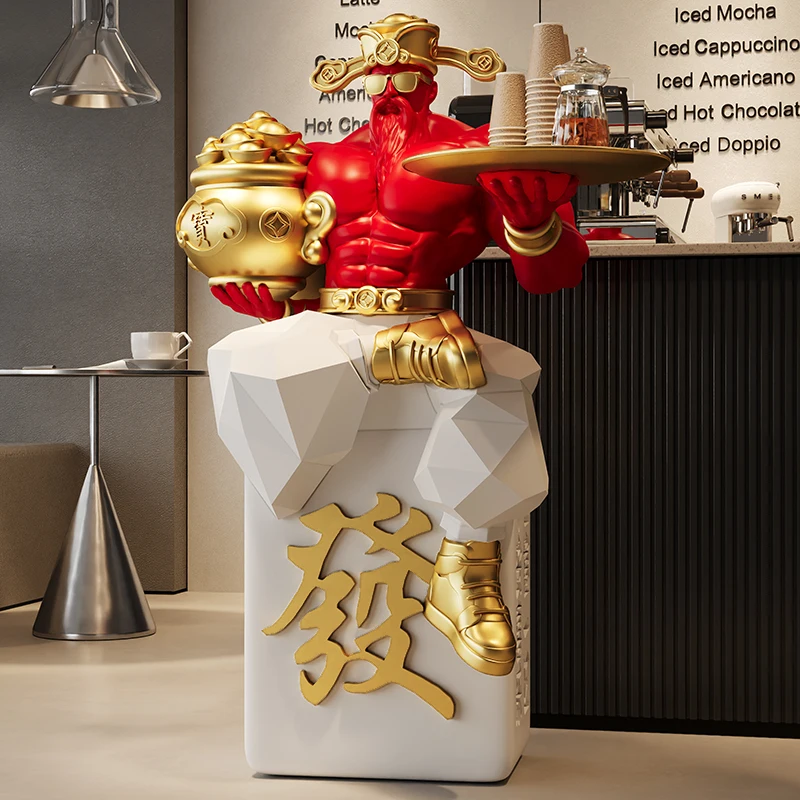 

Muscle God of Wealth Floor Ornament Lucky Decoration Gifts New Year's High-end Opening God of Wealth Housewarming Gifts
