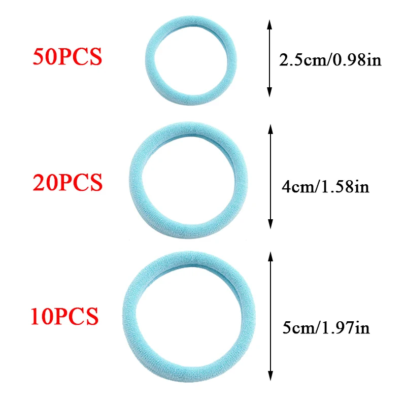 女性と女の子のための弾性ヘッドバンドセット,80個,アクセサリー,2.5cm,4cm