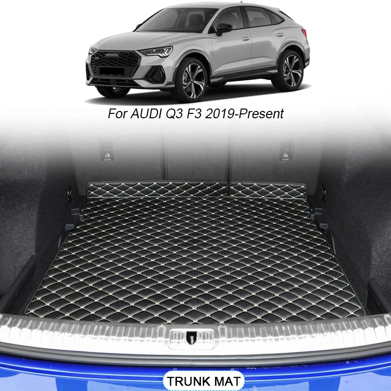 

For Audi Q3 F3 2019-2025 Custom Car Trunk Main Mats Waterproof Anti Scratch Non-slip Protect Cover Internal Auto Accessory