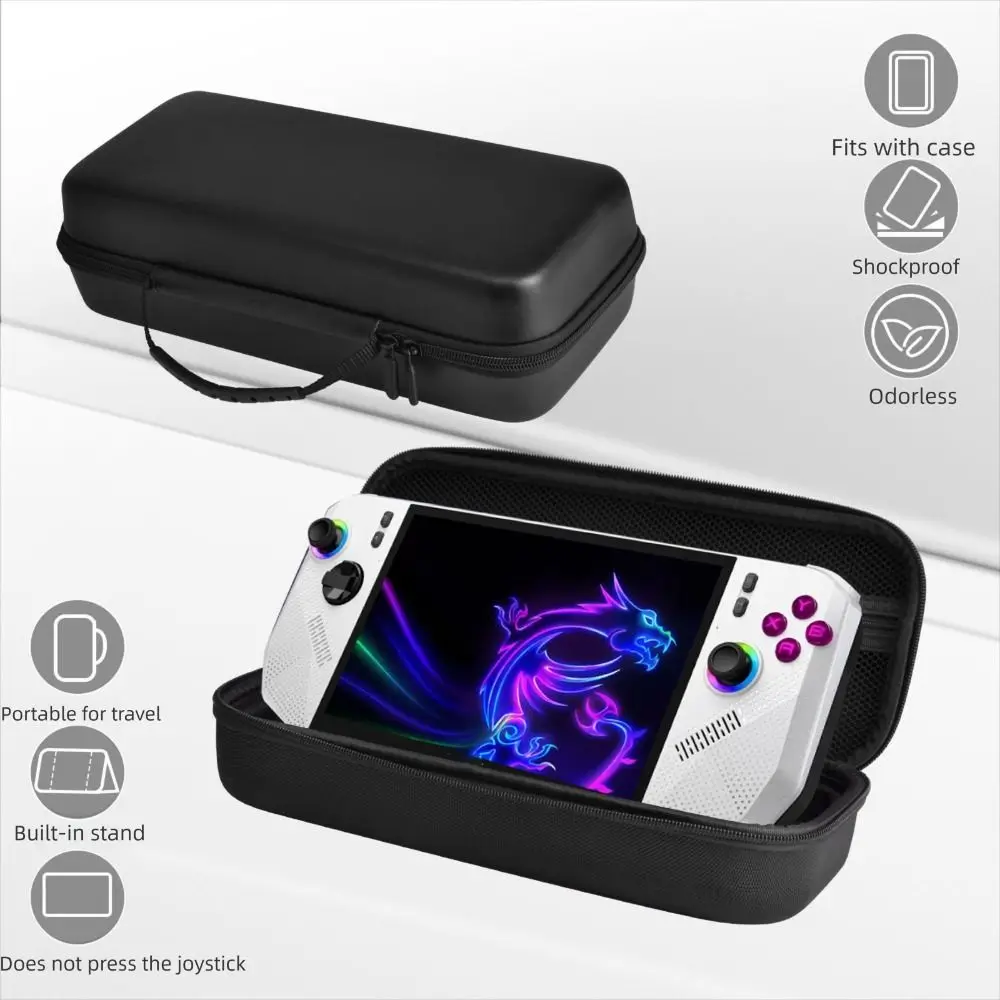 EVA Game Console Storage Bag Shockproof Anti Scratch Carrying Case Waterproof Wear Resistant Cover for MSI Claw A8 BZ2EM - Image 2