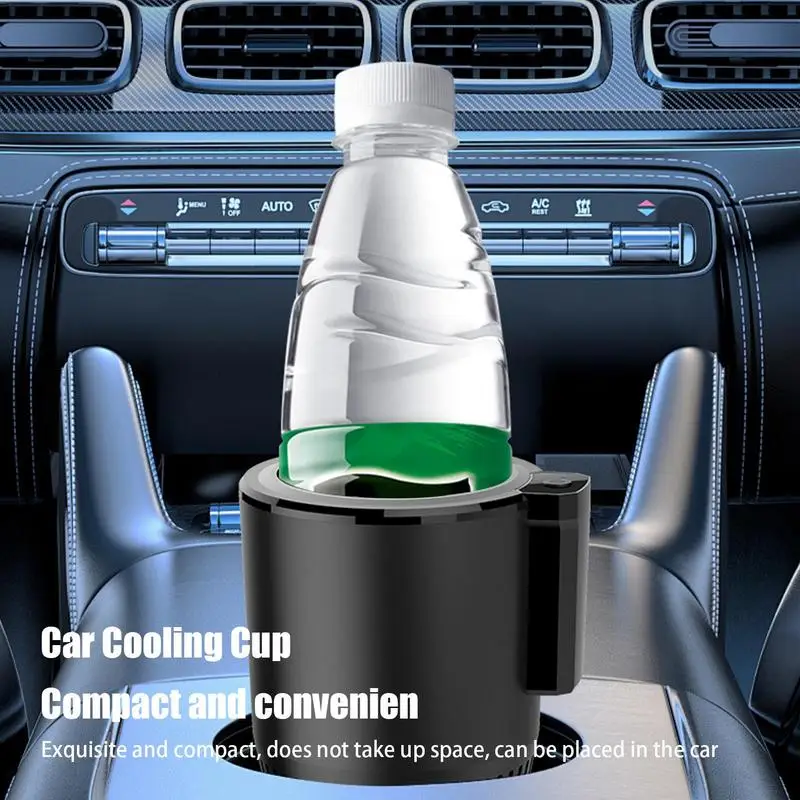 Car Drink Cooler Insulation Cooler Cup Holder Coffee Warmer Mug Portable Car Cooling And Heating Cup Holder Refrigeration Cup