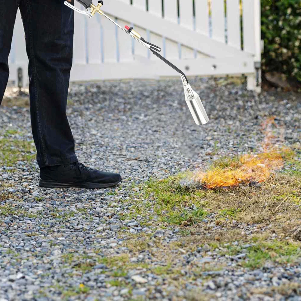 البروبان الشعلة الاعشاب الموقد 340000 وحدة حرارية بريطانية ضربة الشعلة مع خرطوم لهب الشعلة للأعشاب ذوبان الثلوج حديقة الأسفلت #6