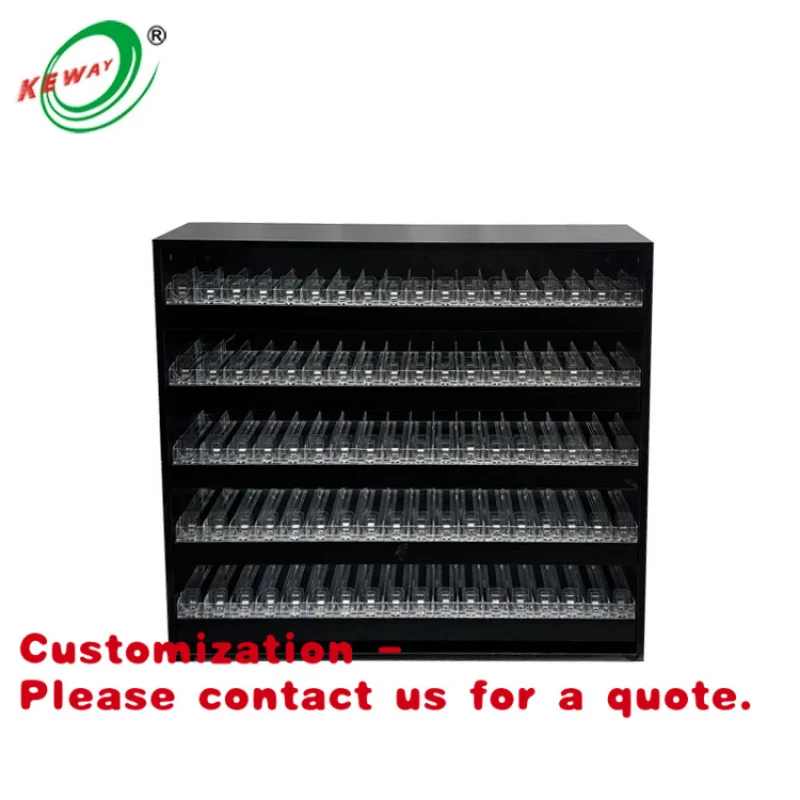 

Customize.Heavy Duty Metallic Display Stand with LED Light Drawer Type Tobacco Display Cabinet Smoke Shop