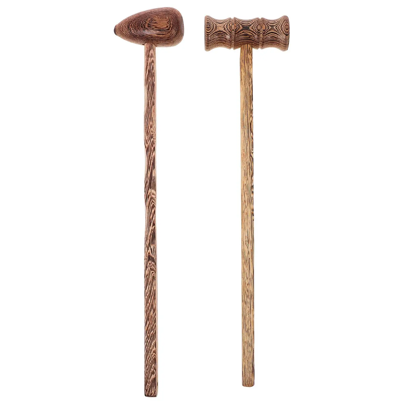 2PcsDuckEggHammerBambooJointMassagerManualBackToolNeckShoulderMassagePattingRodBodyRelaxationHomeOfficeUseMassagingTool