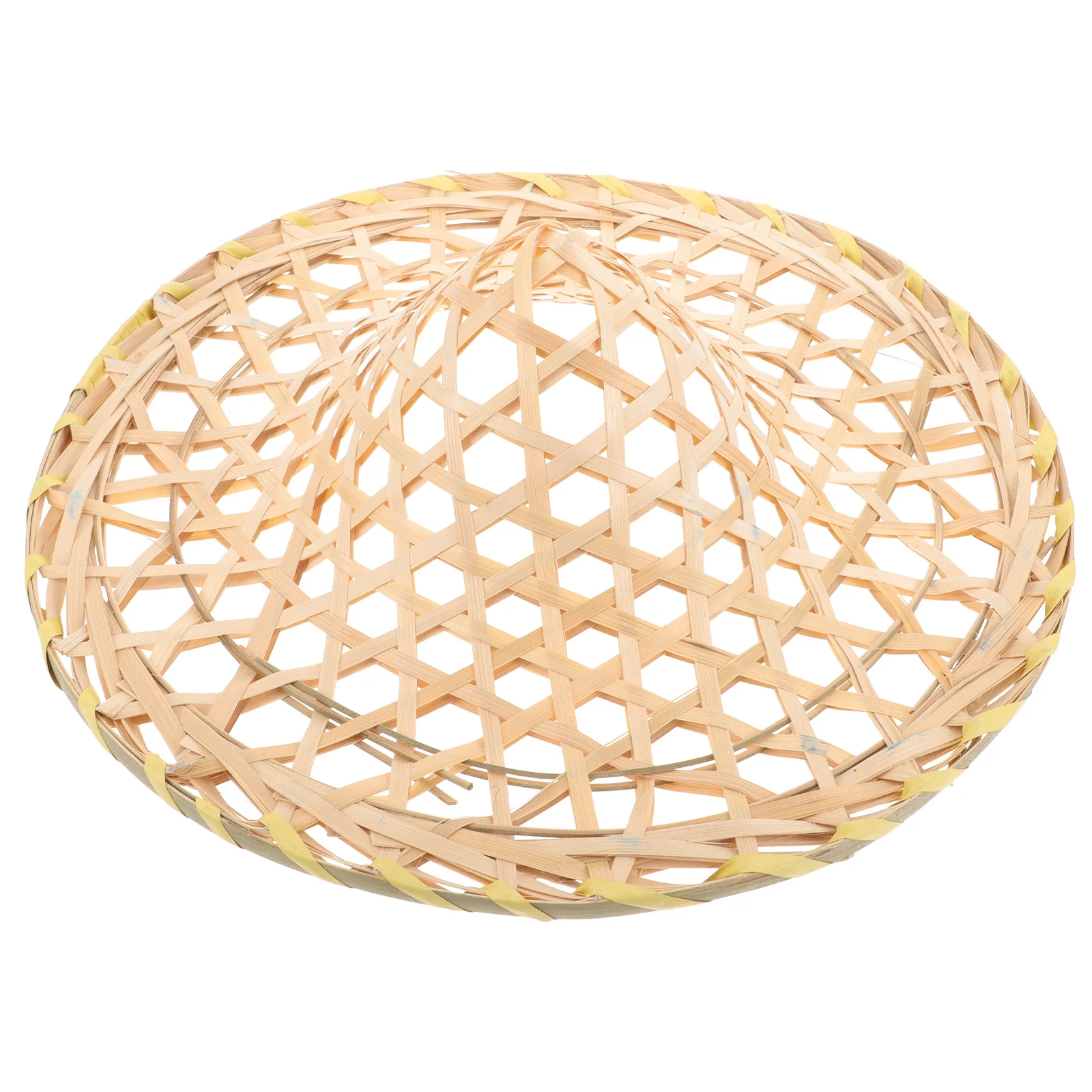 الخيزران النسيج قبعة الكبار الأداء الشرقي خفيفة الوزن تأثيري حزب الدعامة ريفي جوفاء المنسوجة المرحلة زي التبعي