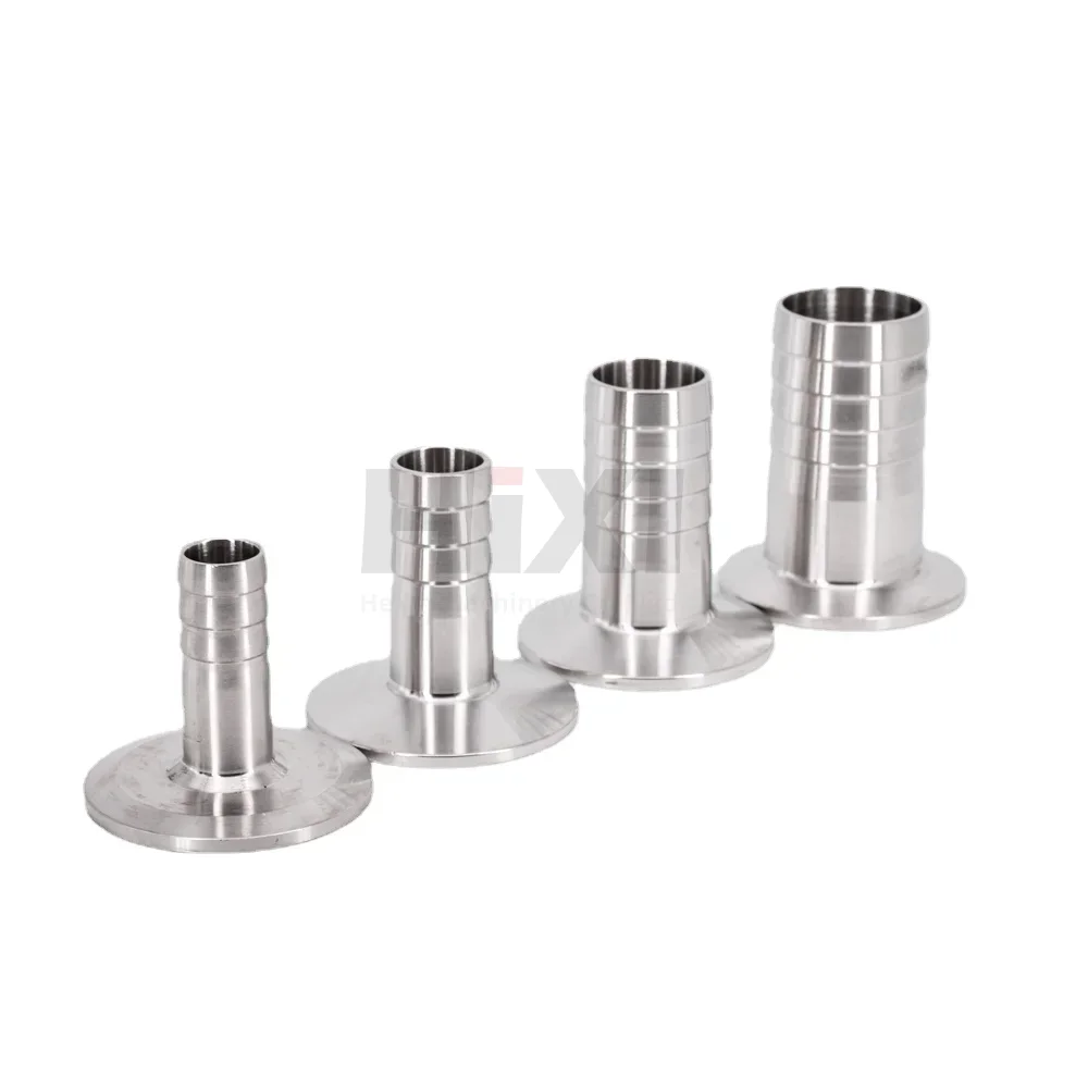 トライクランプ SUS 304 ステンレス鋼 316L 自作ホースバーブ、ホースバーブ、6mm、8mm、10mm、12mm、14mm、16mm、19mm、25mm、32mm、38mm