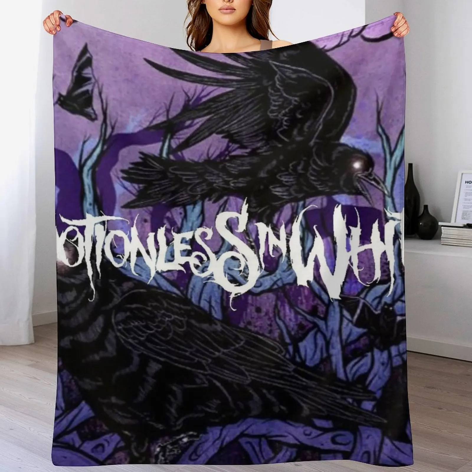 

Karasu Throw Blanket Stylish Decor Blanket Gift for Friends Roommate