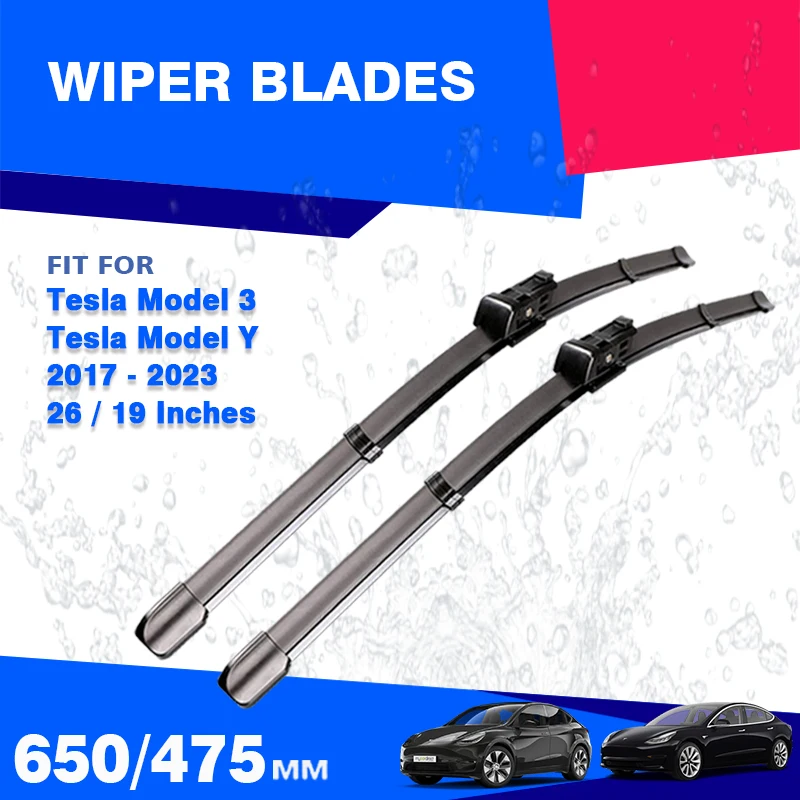 LHD RHD Front Windshield Wiper Blades For Tesla MODEL 3 / MODEL Y 2017 2018 2019 2020 2021 2022  2023 Car Accessories Windscreen