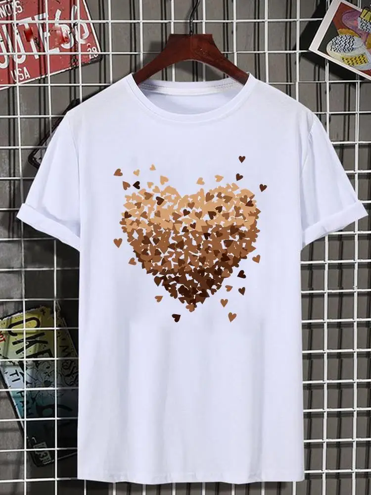 Flower Truck Cartoon Cute Casual Graphic T-shirts Tee Women Clothes Print Female Shirt Short Sleeve Lady Fashion Clothing