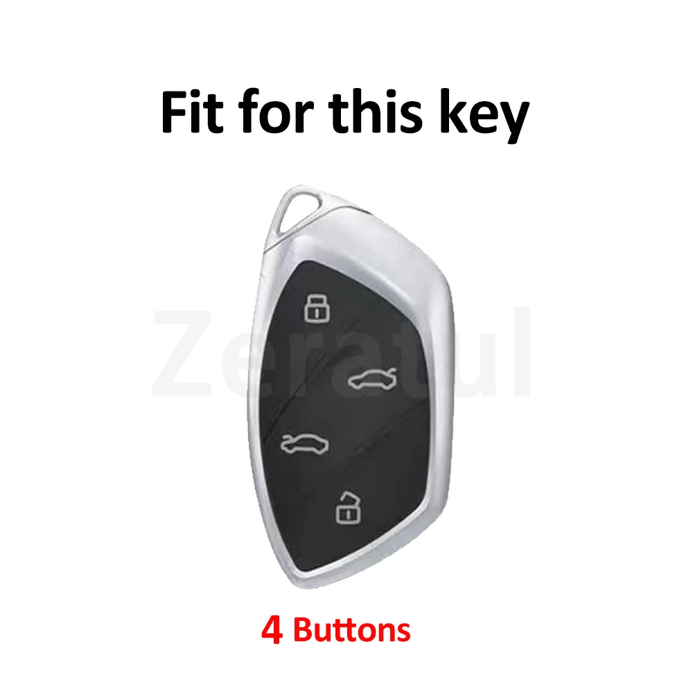 Keyless Shell for MG6 EZS HS EHS Roewe MARVEL X MARVEL R Electric RX5 I6 I5 RX3 RX8 ERX5 MG ZS EV Soft TPU Car Key Case Cover