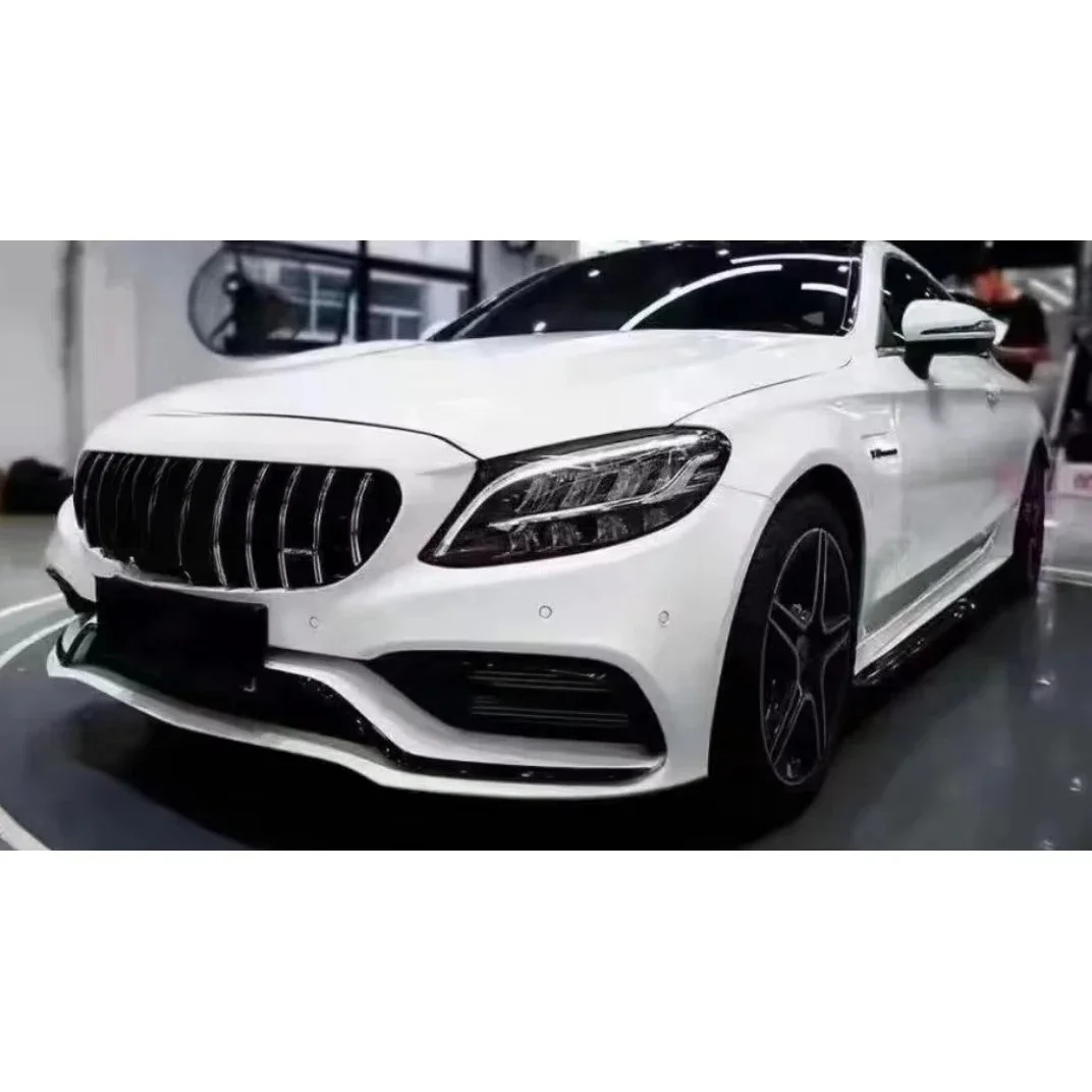 Auto Body System W205 C-Class 2015-2021 Front/Rear Bumper Hood Side Skirts Grille