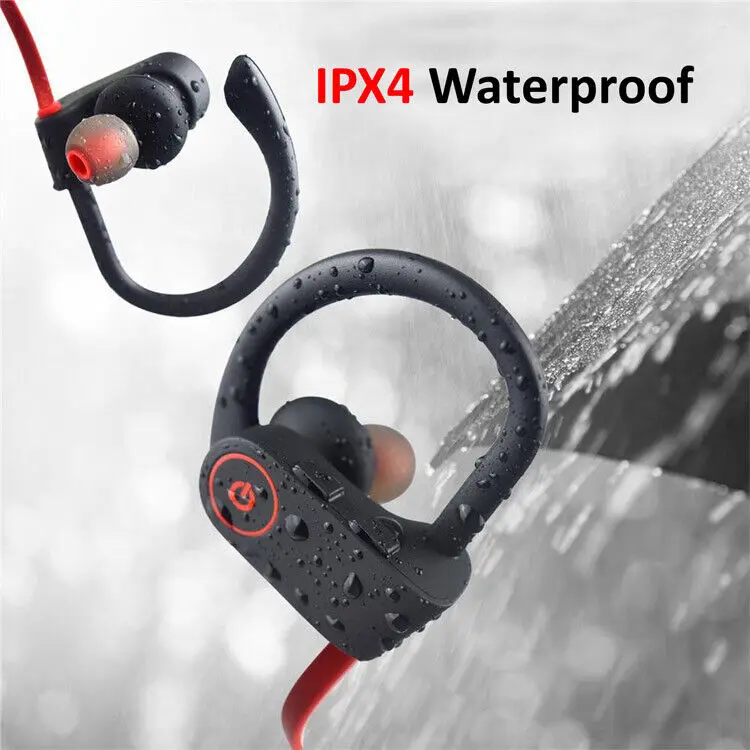 2024 Sports Neckband Wireless Running Universal Earphone Ear-hook Headphone Earplugs Super Stereo Headset Bluetooth Waterproof