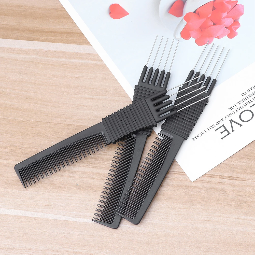 

6 шт., профессиональная расческа для волос, многофункциональная портативная расческа для укладки волос с хвостом, аксессуар для стрижки, поставка для стрижки