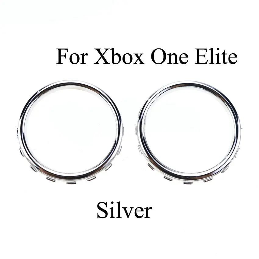 Anel decorativo para controlador XBOX ONE Elite, peças de reposição banhadas a ouro, 1 par