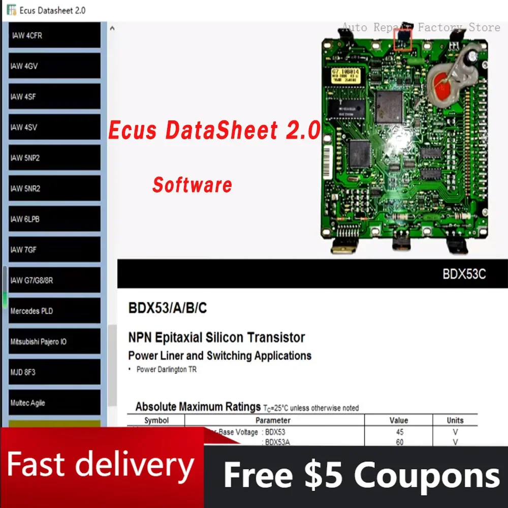 EcusDataSheet 2.0 for Bos/ch ME MED Series with Electronic Components of Car ECUs Ecus DataSheet 2.0  EDC IAW and So On