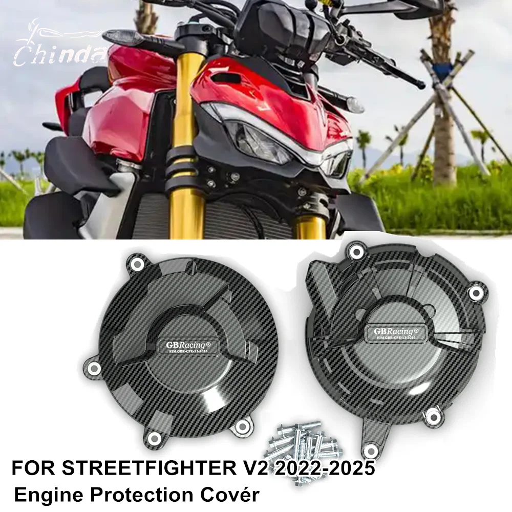 

For Ducati Streetfighter V2 2022 2023 2024 2025 Motorcycle Engine Protective Cover Guard Protector Fall Protection Cover