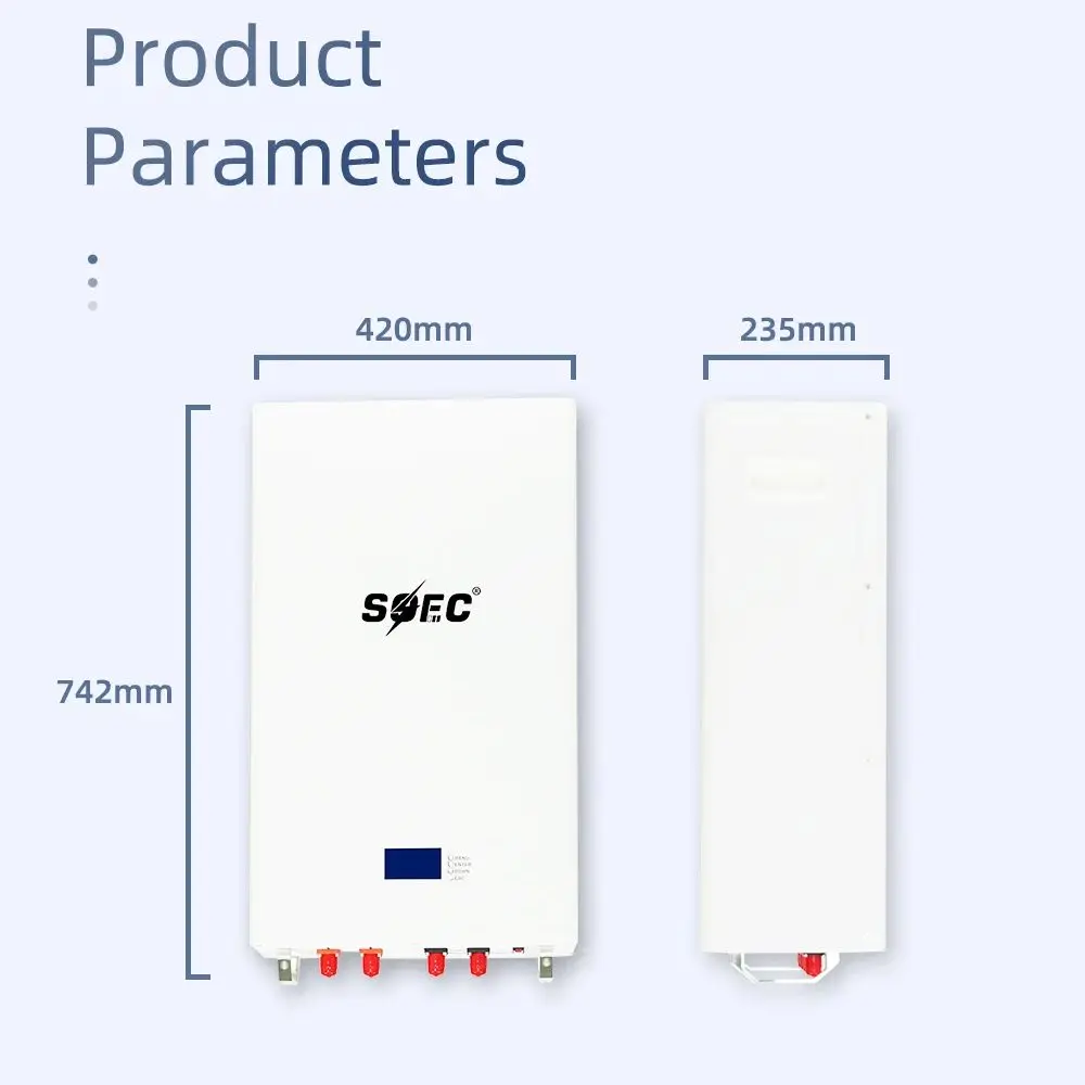 SOEC 10KWh Powerwall Battery LiFePO4 48V 51.2V 200AH Battery with RS485 CAN Solar Home Energy Storage System 8 Years warranty