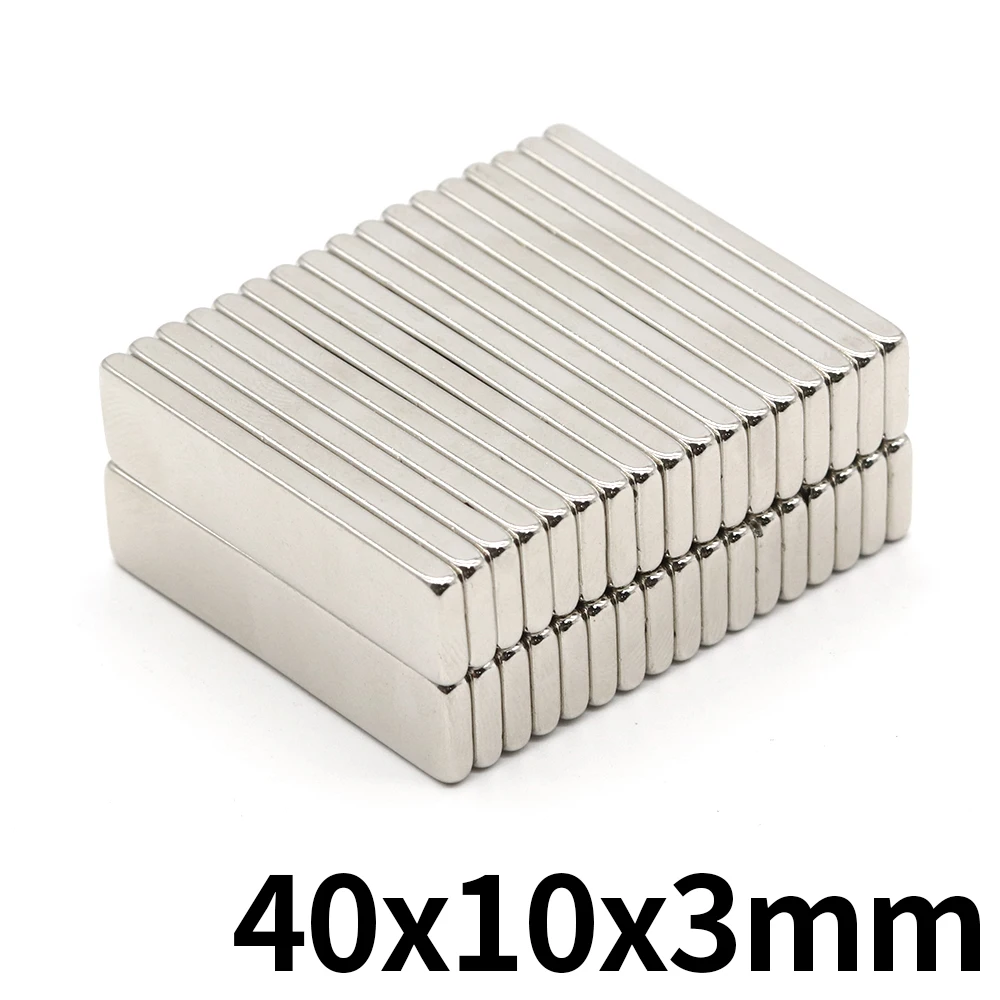 

Neodymium Magnet 40x10x3 Block NdFeB N35 40mmx10mmx3mm Super Powerful imanes Permanent Magnetic 2/5/10/20/50 Pcs