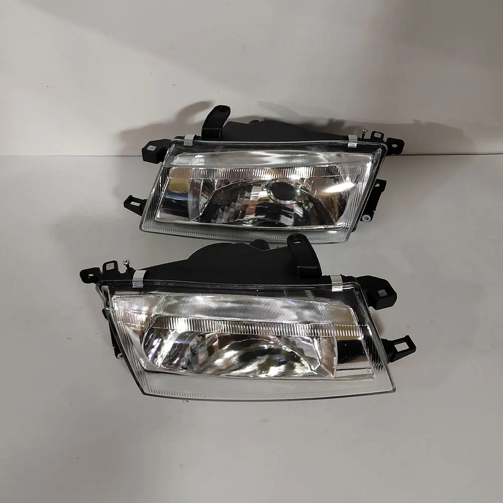 A Pair Car Crystal Headlamp Car Front Headlight  For Toyota Carina AT190 ST190 CT190 ST195 1992