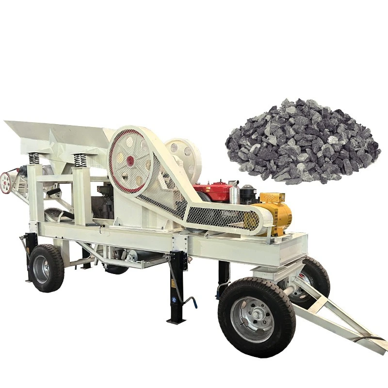 Crusher Portable Jaw Crusher Mobile Jaw Crusher with Vibrating Screen