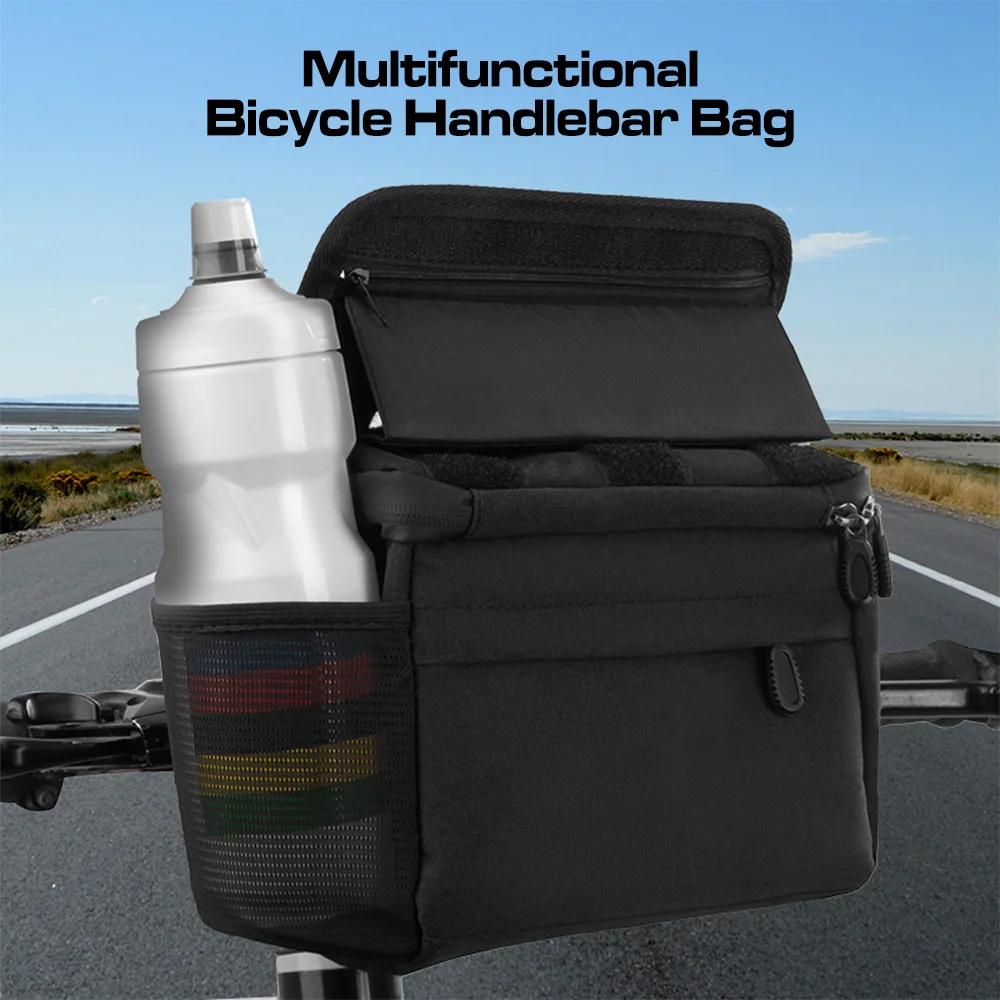 حقيبة مع حامل هاتف وحقيبة مقود الدراجة الجبلية المقاومة للماء مع حامل هاتف قابل للطي #2