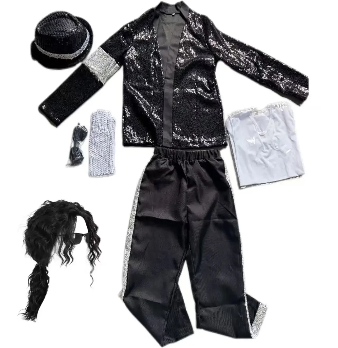 2026 Michael Jackson Kid Clothes Halloween Cosplay Birthday Party Dance Children's Costume Pop Rock Superstar Boys Girls Outfits view 4