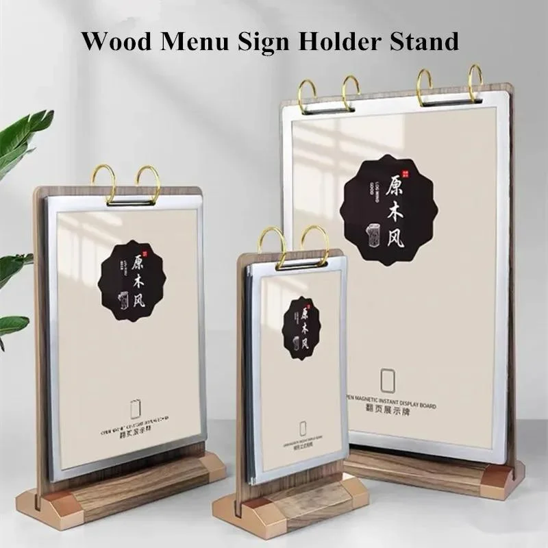 10X15CM T Shape Table Number Card Restaurant Menu Paper Holder Acrylic Sign Holder Display Stand Photo Picture Poster Frame A6