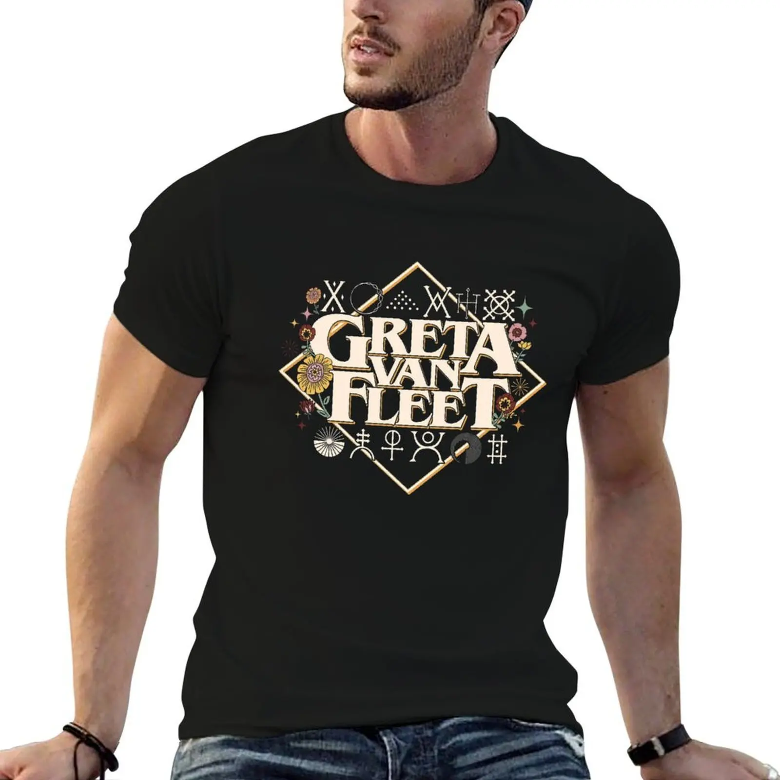 Iris greta 4 Greta Van Fleet Shirt, Retro Musical Van Fleet Rock Band Boho Vintage Musician Retro Van Fleet T-Shirt