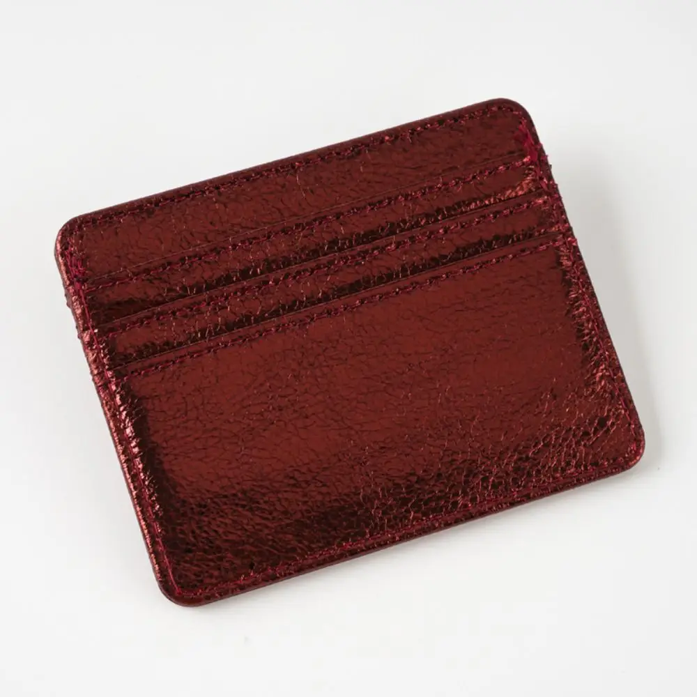 Universal Multi-card Slot Card Case PU Leather Simple Card Holder Ultra Thin Leather Purses Men Women