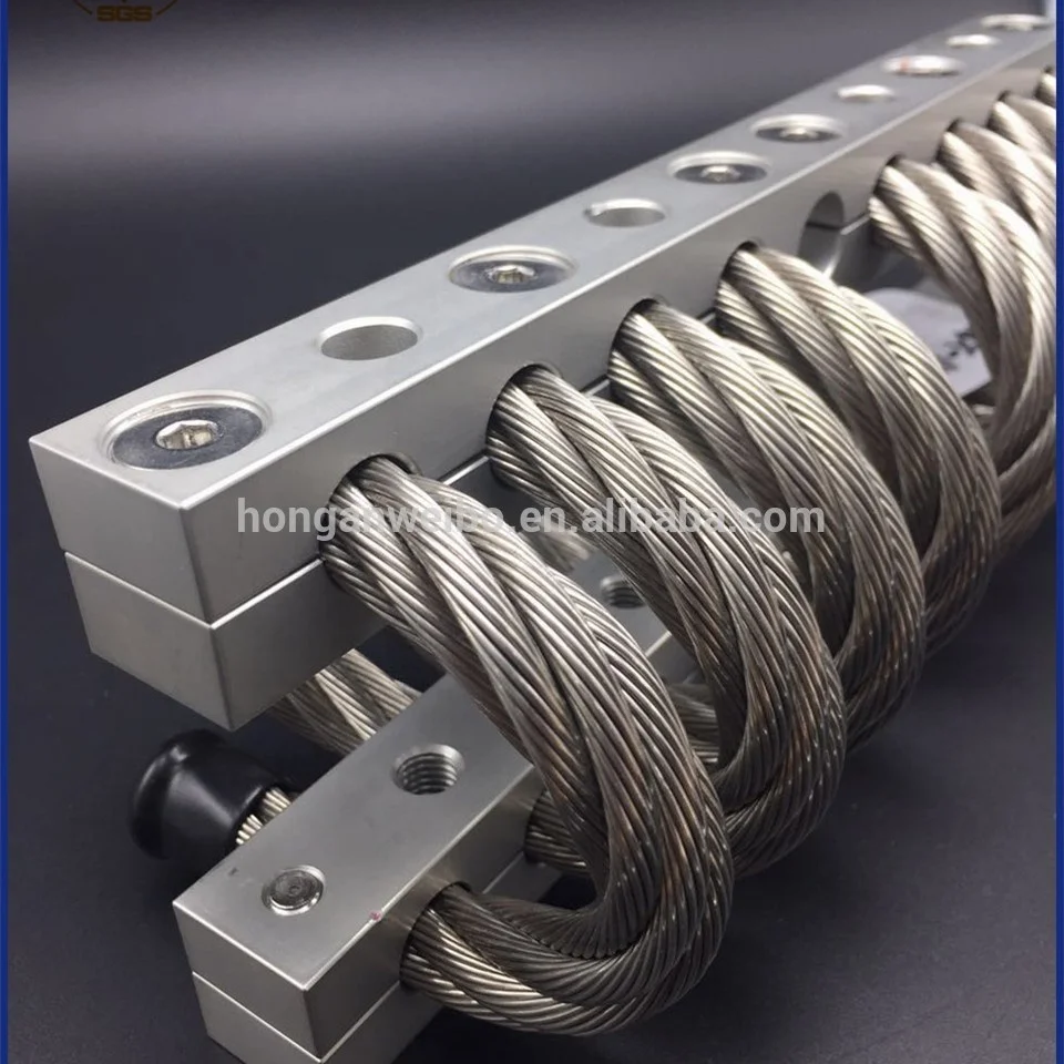 Energy Compressor Ship Construction Energy Rail Vibration Shock Protection JGX-1598D-428B Aluminum Wire Rope Isolator