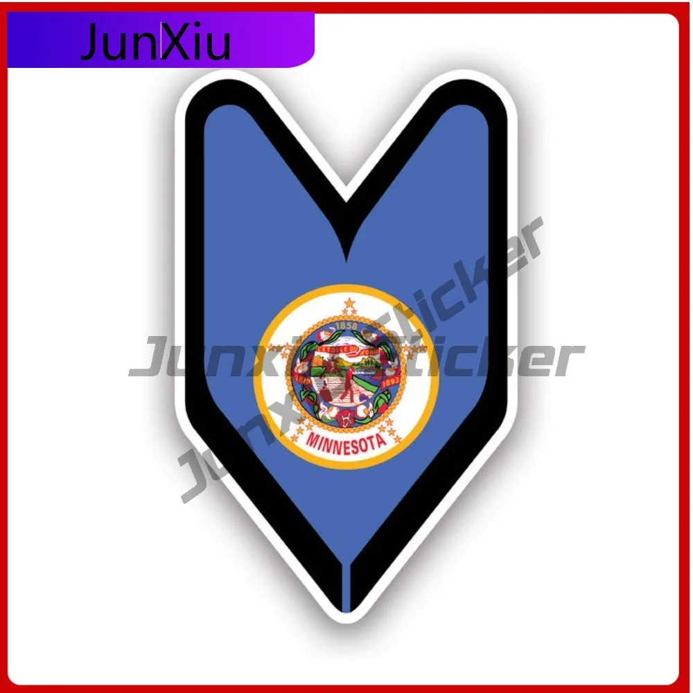 

Minnesota Driver Badge Sticker Creative Decals Wakaba Green Leaf Shoshin Beginner Driver Sign Soshinoya Minnesotan Mn Safety