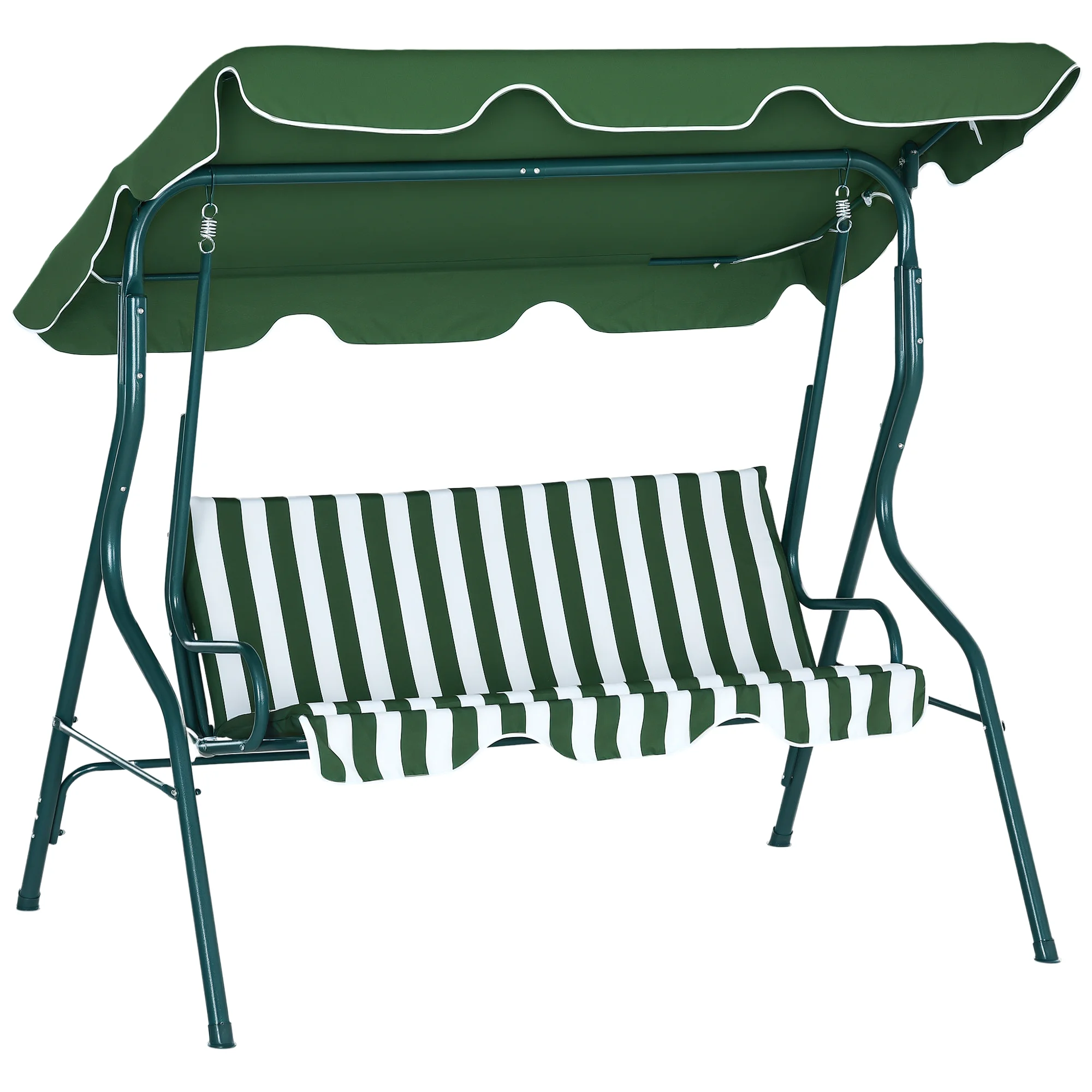 Outsunny Columpio de Jardín con Toldo Ajustable en Ángulo 170x110x153 cm