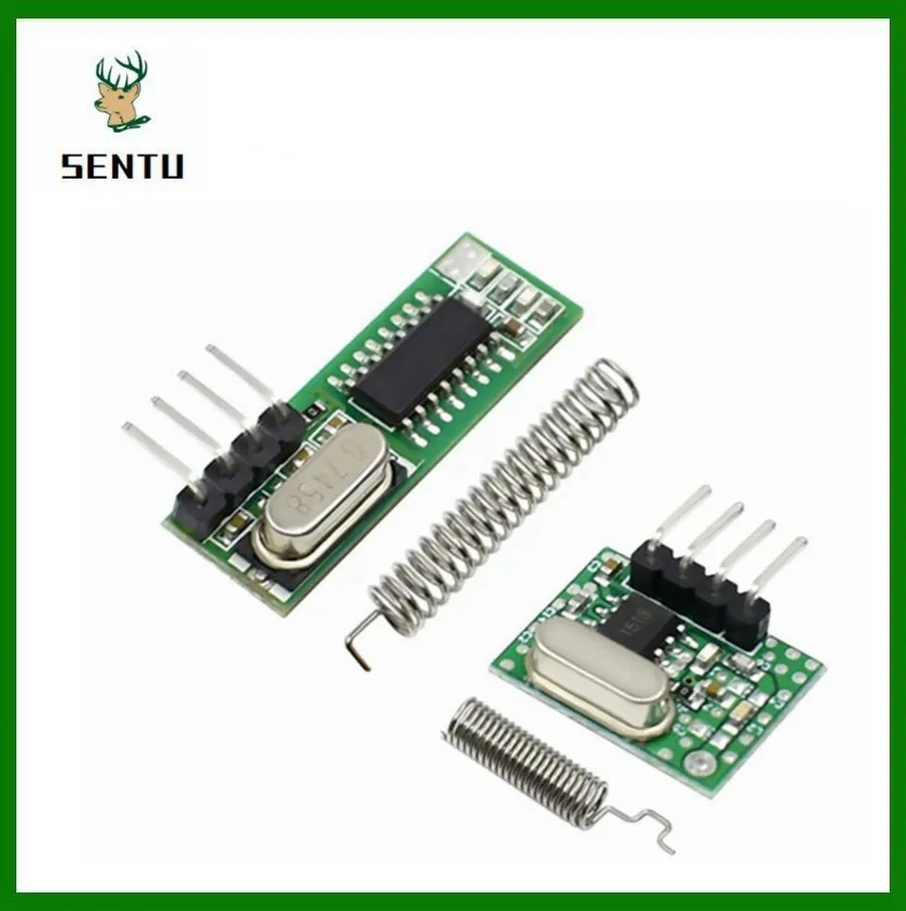 

433 Mhz Superheterodyne RF Receiver and Transmitter Module 433Mhz Remote controls For Arduino uno Wireless module Diy Kits